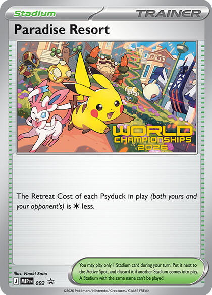 Paradise Resort (092) (World Championships 2026) [Mega Evolution Promo] Pokémon