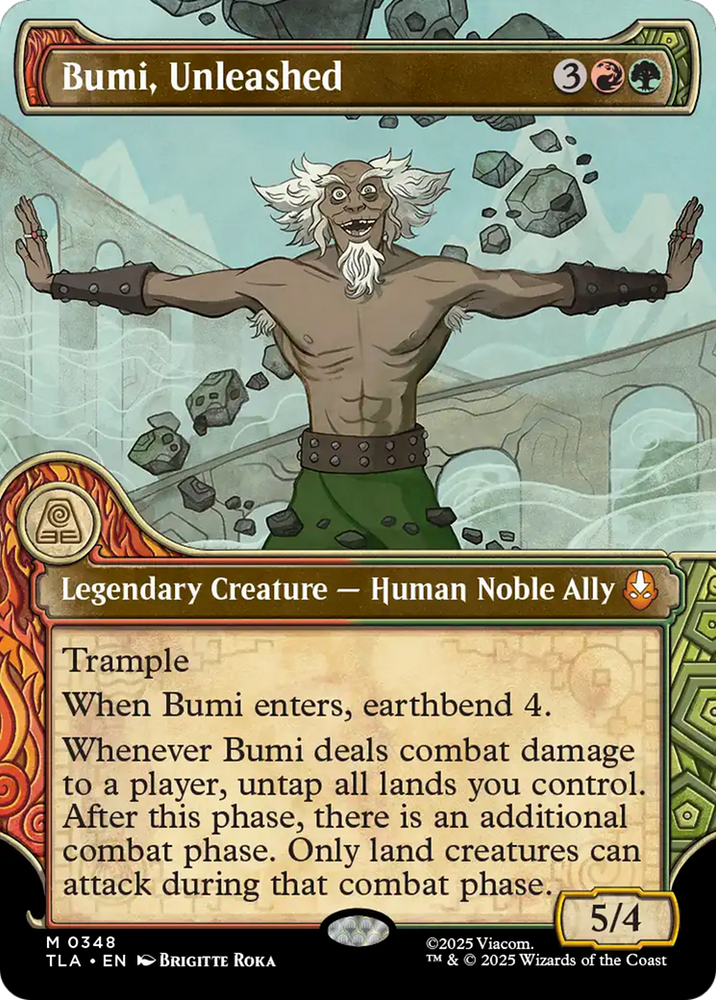 Bumi, Unleashed (Showcase) [Avatar: The Last Airbender] Magic: The Gathering