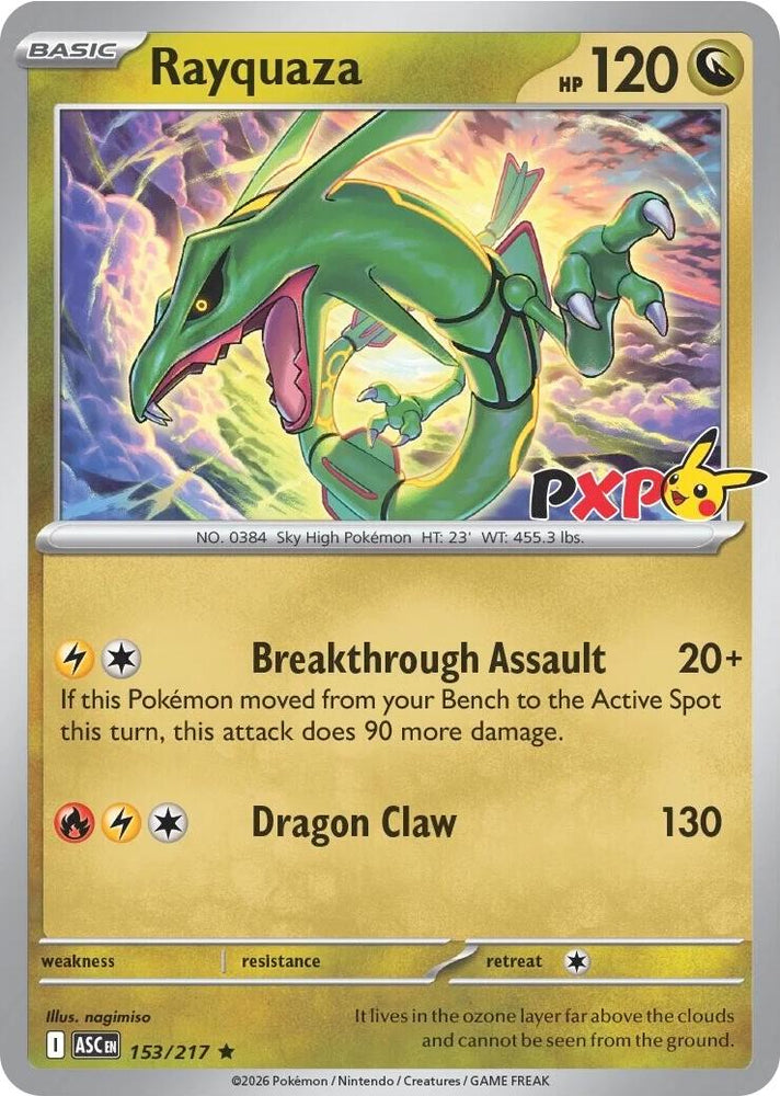 Rayquaza (153/217) (Cosmos Holo) [Miscellaneous Cards] Pokémon