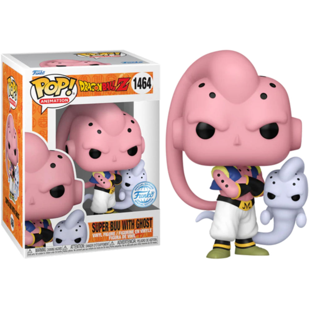 Funko Pop! Animation: Dragon Ball Z - Majin Buu (Super Buu Form) Ghost Attack - Special Edition Multicolor Exclusive #1464 (Special Editon) - Common Only FUNKO