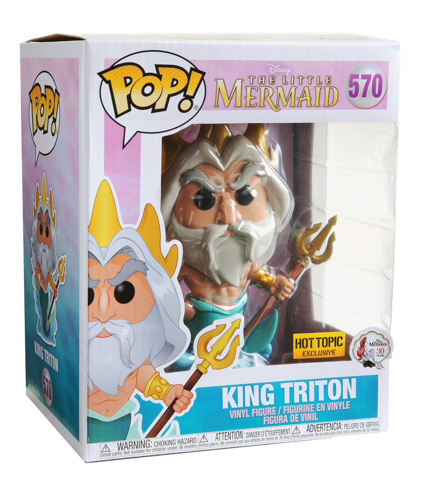 Funko Pop! Disney The Little Mermaid King Triton 6 Exclusive #570 FUNKO