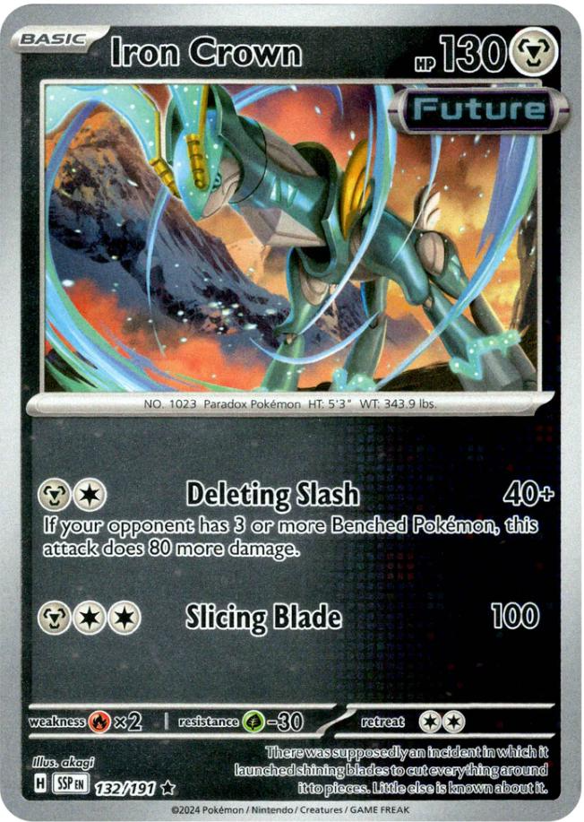 Iron Crown (132/191) [Scarlet & Violet: Surging Sparks] Pokémon