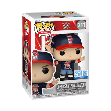 Funko POP! WWE John Cena Final Match Vinyl Figure, Exclusive Collectible #211, 4 Inches Tall FUNKO