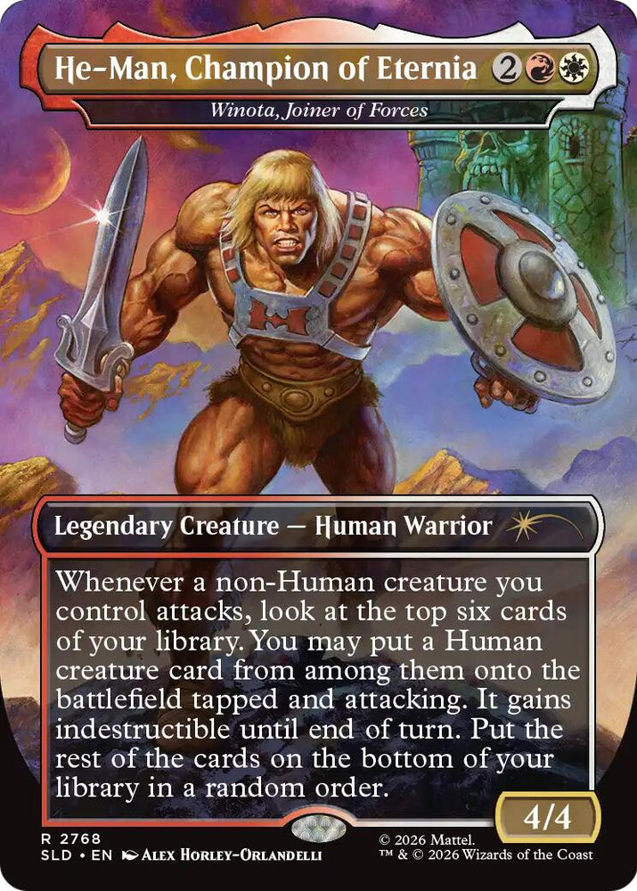 He-Man, Champion of Eternia - Winota, Joiner of Forces [Secret Lair Drop Series] Magic: The Gathering