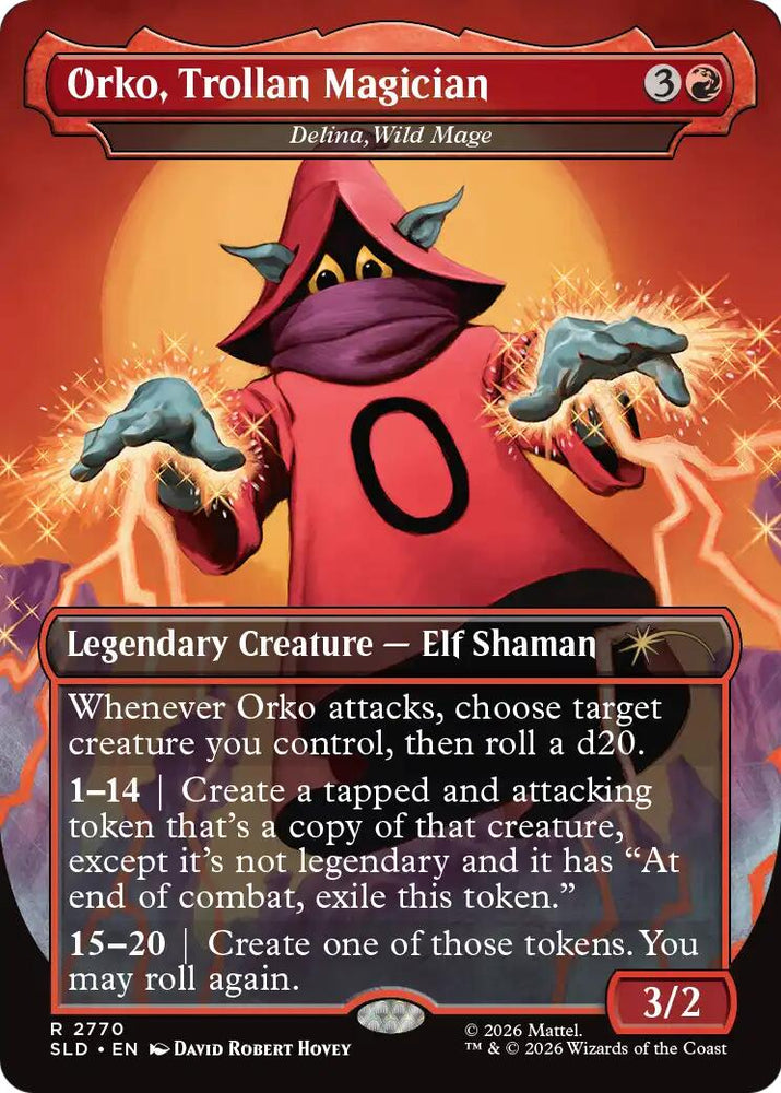Orko, Trollan Magician - Delina, Wild Mage [Secret Lair Drop Series] Magic: The Gathering