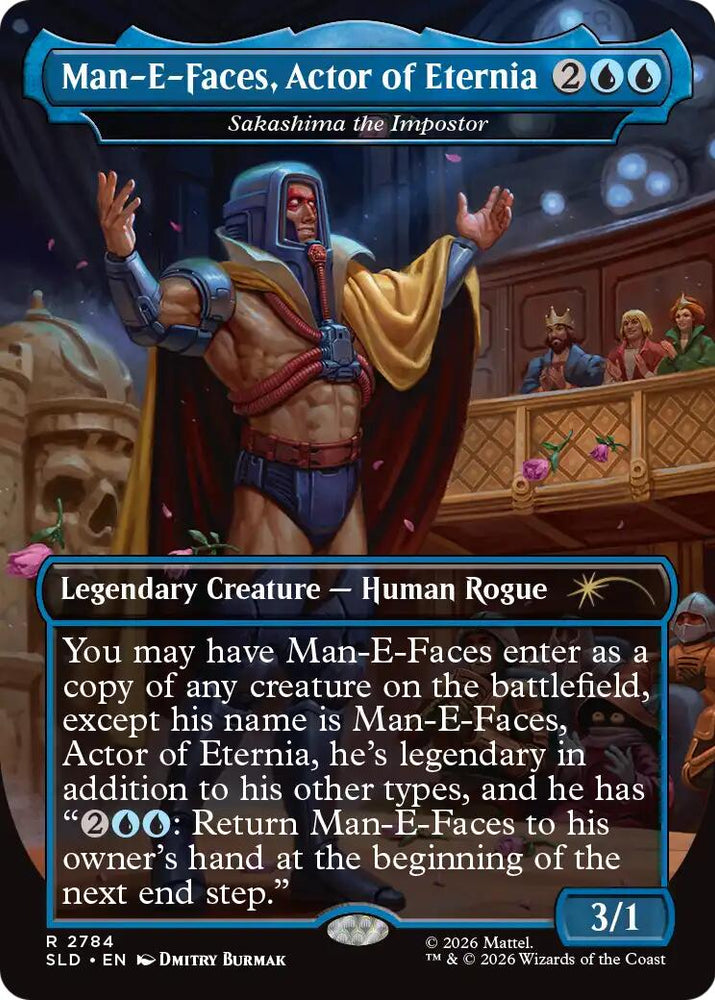 Man-E-Faces, Actor of Eternia - Sakashima the Impostor [Secret Lair Drop Series] Magic: The Gathering