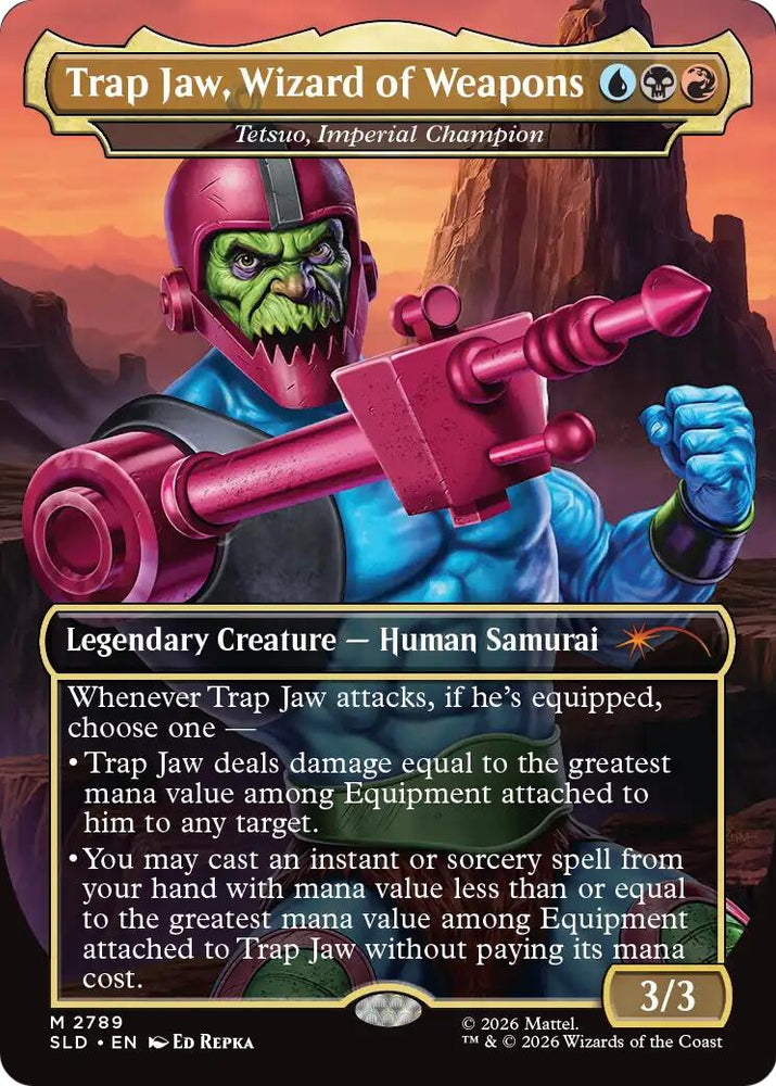 Trap Jaw, Wizard of Weapons - Tetsuo, Imperial Champion [Secret Lair Drop Series] Magic: The Gathering