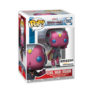 Funko POP! Marvel: Civil War Build A Scene -Vision - Amazon Exclusive - Figure 1 of 12 - Captain America - Collectable Vinyl Figure - Gift Idea - Official Merchandise - for Kids & Adults - Movies Fans