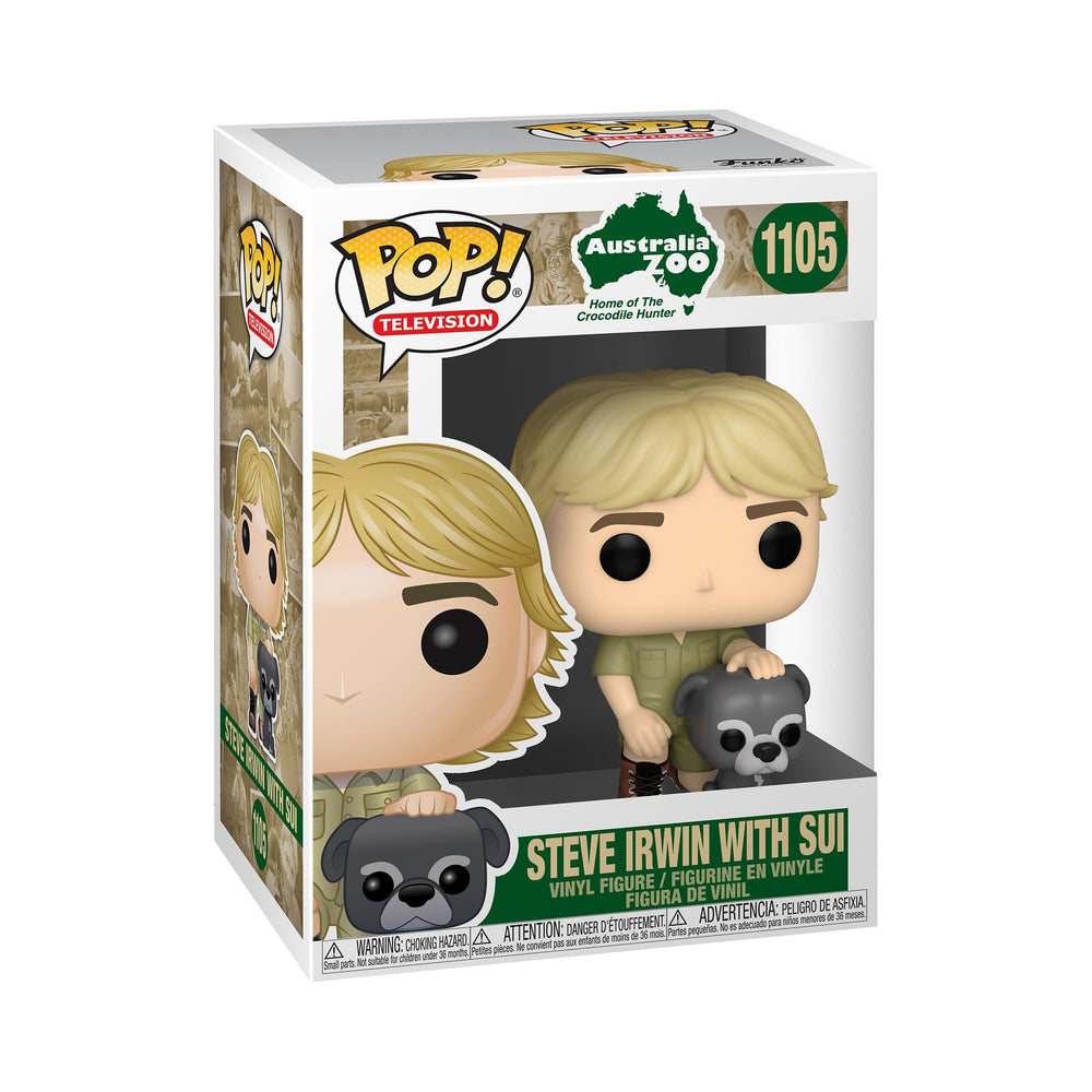 Funko POP TV: Crocodile Hunter - Steve Irwin with Sui,Multicolor,3.75 inches FUNKO