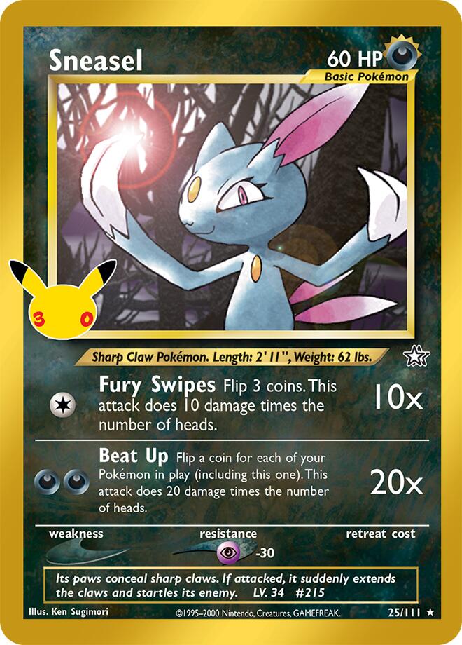Sneasel (25/111) [Mega Evolution: 30th Celebration Classic Collection] Pokémon
