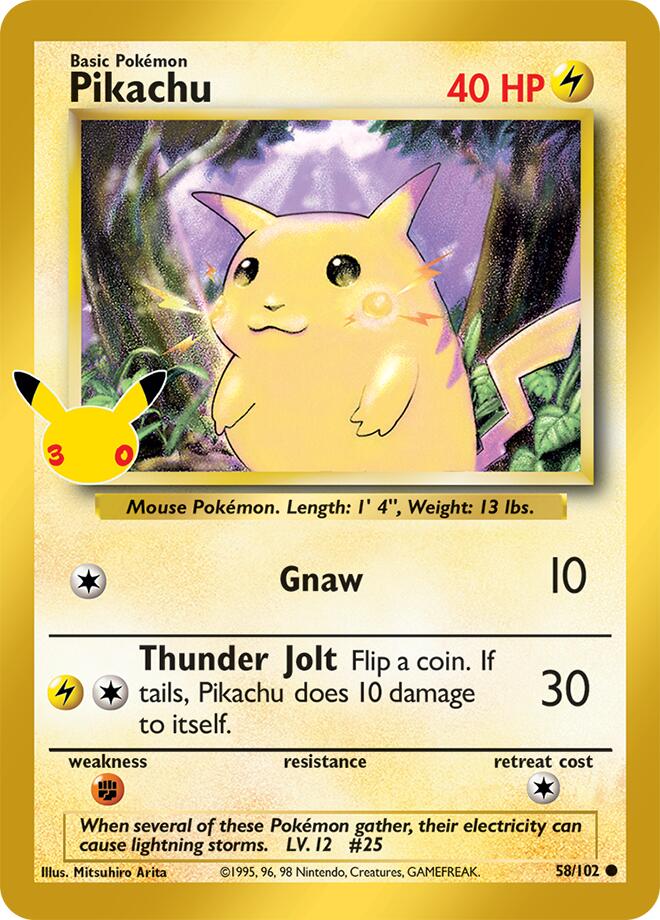 Pikachu (58/102) [Mega Evolution: 30th Celebration Classic Collection] Pokémon
