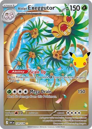 Alolan Exeggutor (129/128) [Mega Evolution: 30th Celebration] Pokémon