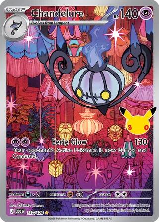Chandelure (137/128) [Mega Evolution: 30th Celebration] Pokémon