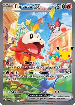 Fuecoco ex (147/128) [Mega Evolution: 30th Celebration] Pokémon