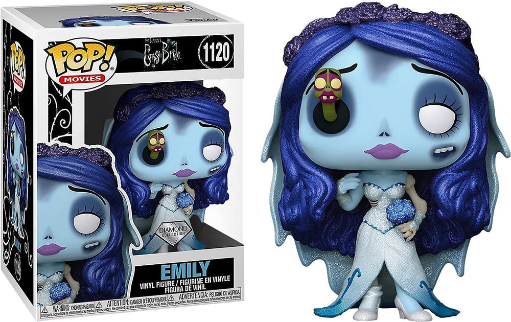 Corpse Bride Emily with Maggot Diamond Glitter POP! Vinyl FUNKO