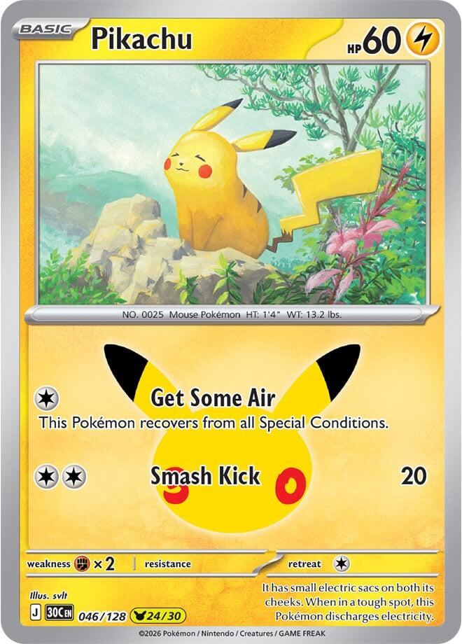 Pikachu (046/128) [Mega Evolution: 30th Celebration] Pokémon