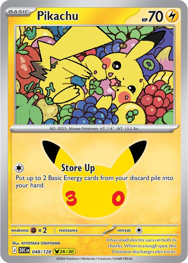 Pikachu (048/128) [Mega Evolution: 30th Celebration] Pokémon