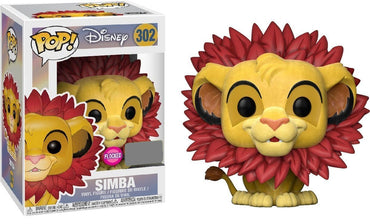 Funko POP! Disney Lion King Simba Leaf Mane Flocked Vinyl Figure FUNKO