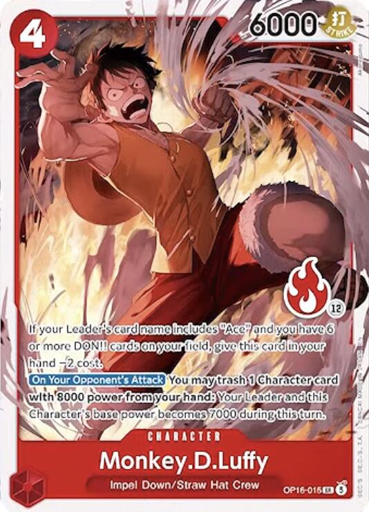 Monkey.D.Luffy (Ace Deck) [Set Sail Deck Set] Bandai