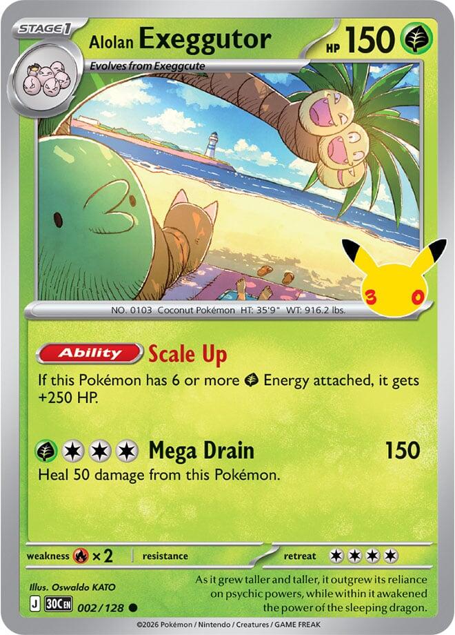 Alolan Exeggutor (002/128) [Mega Evolution: 30th Celebration] Pokémon