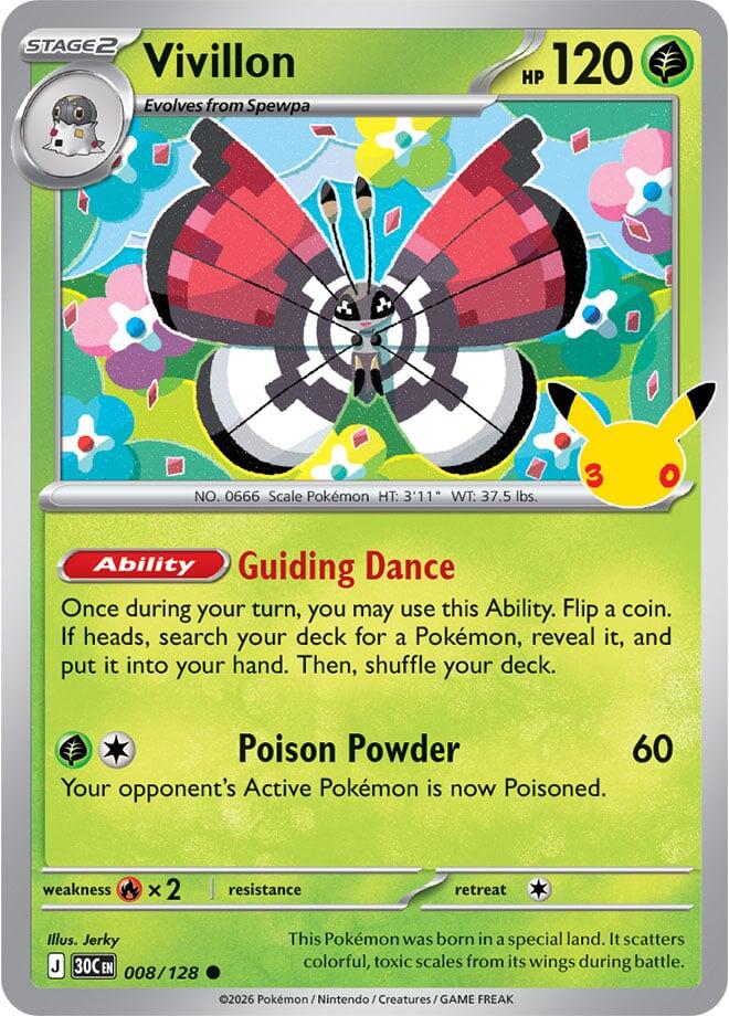 Vivillon (008/128) [Mega Evolution: 30th Celebration] Pokémon