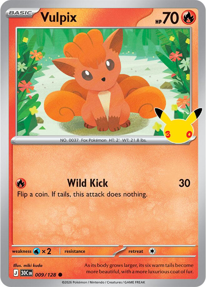 Vulpix (009/128) [Mega Evolution: 30th Celebration] Pokémon