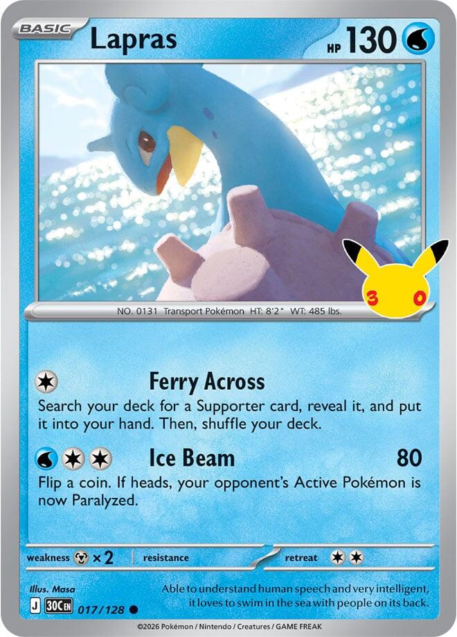 Lapras (017/128) [Mega Evolution: 30th Celebration] Pokémon