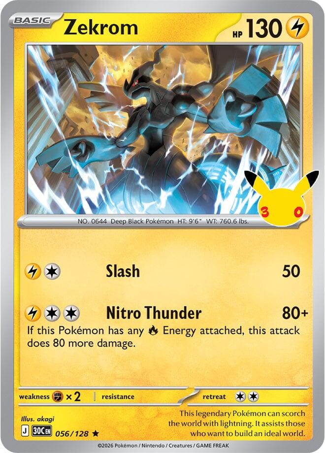 Zekrom (056/128) [Mega Evolution: 30th Celebration] Pokémon