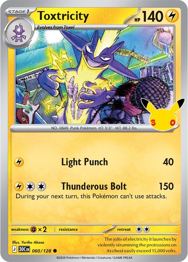 Toxtricity (060/128) [Mega Evolution: 30th Celebration] Pokémon