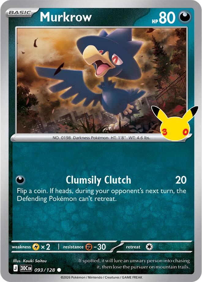 Murkrow (093/128) [Mega Evolution: 30th Celebration] Pokémon