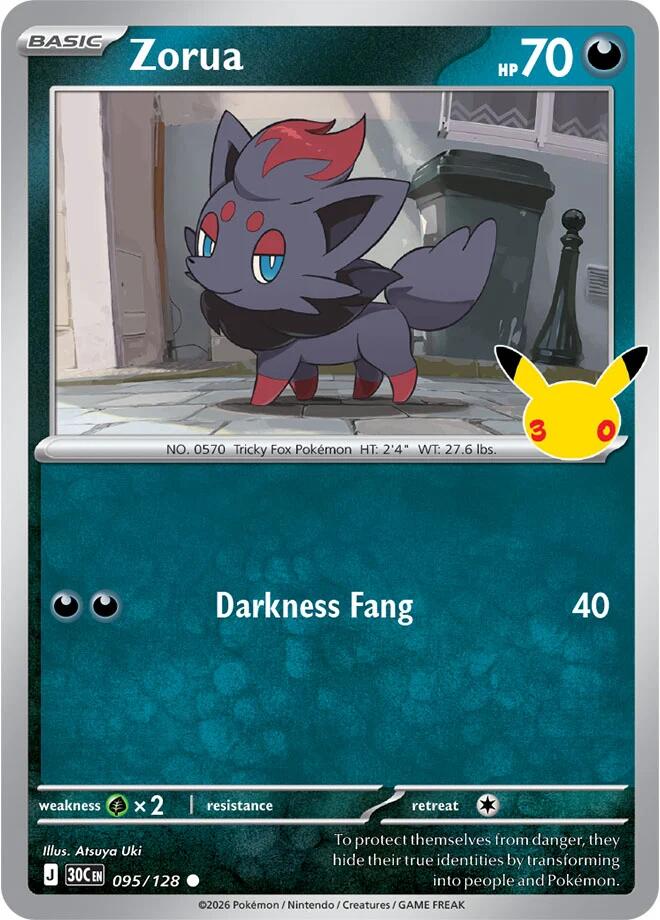 Zorua (095/128) [Mega Evolution: 30th Celebration] Pokémon