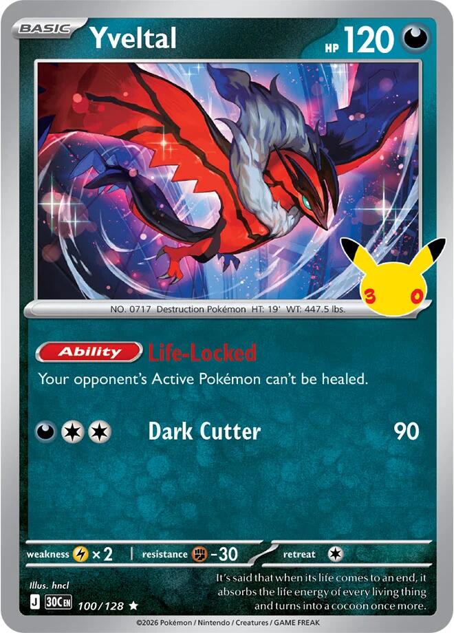 Yveltal (100/128) [Mega Evolution: 30th Celebration] Pokémon