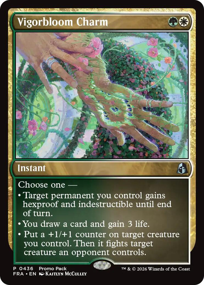 Vigorbloom Charm [Reality Fracture Promos] Magic: The Gathering