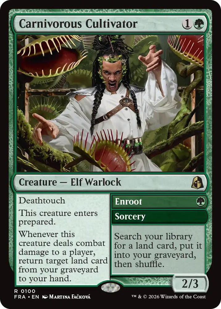 Carnivorous Cultivator [Reality Fracture] Magic: The Gathering