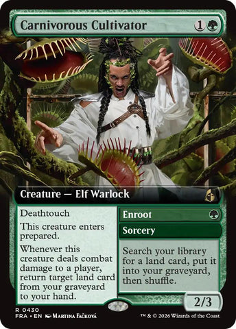 Carnivorous Cultivator (Extended Art) [Reality Fracture] Magic: The Gathering