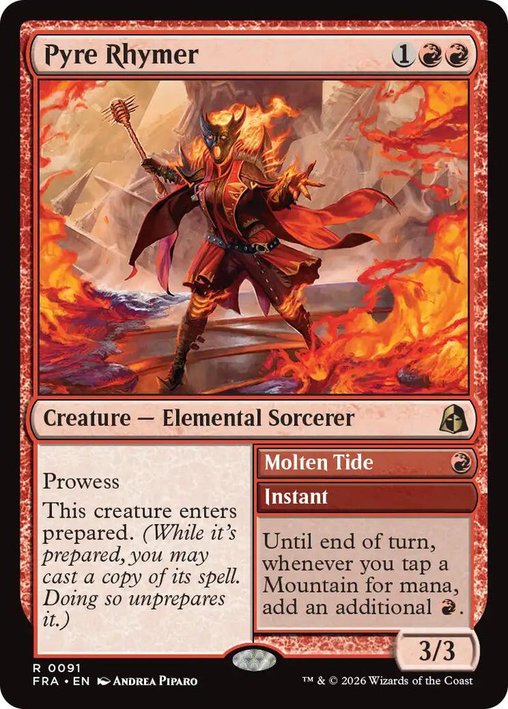 Pyre Rhymer [Reality Fracture] Magic: The Gathering