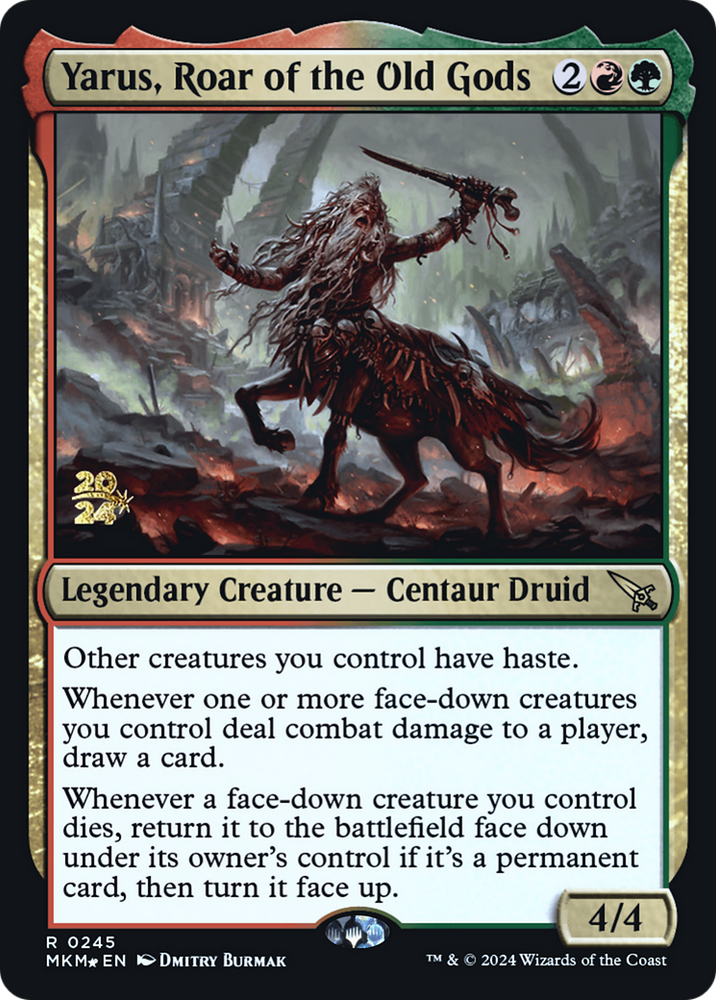 Yarus, Roar of the Old Gods [Murders at Karlov Manor Prerelease Promos] Magic: The Gathering