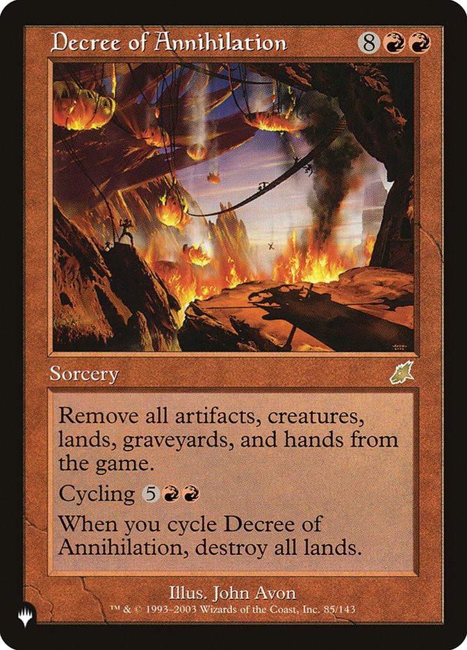 Decree of Annihilation [The List] Magic: The Gathering