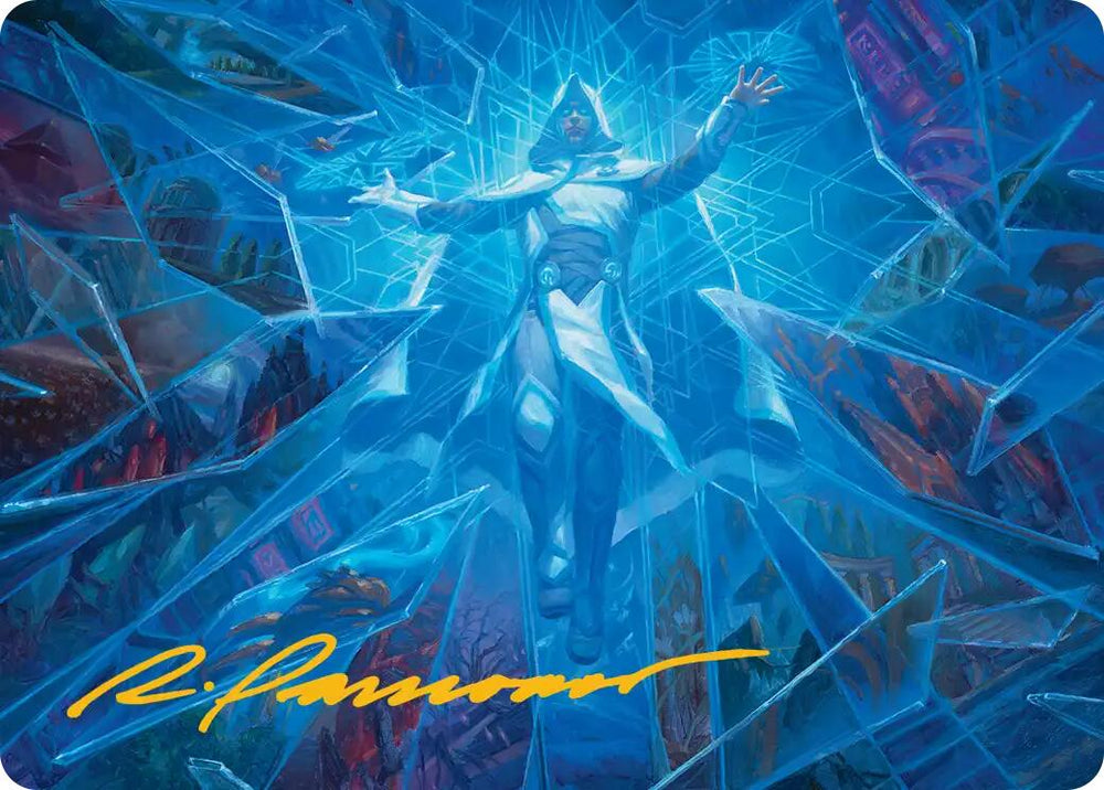 Overwrite the Multiverse Art Card (Gold-Stamped Signature) [Reality Fracture Art Series] Magic: The Gathering