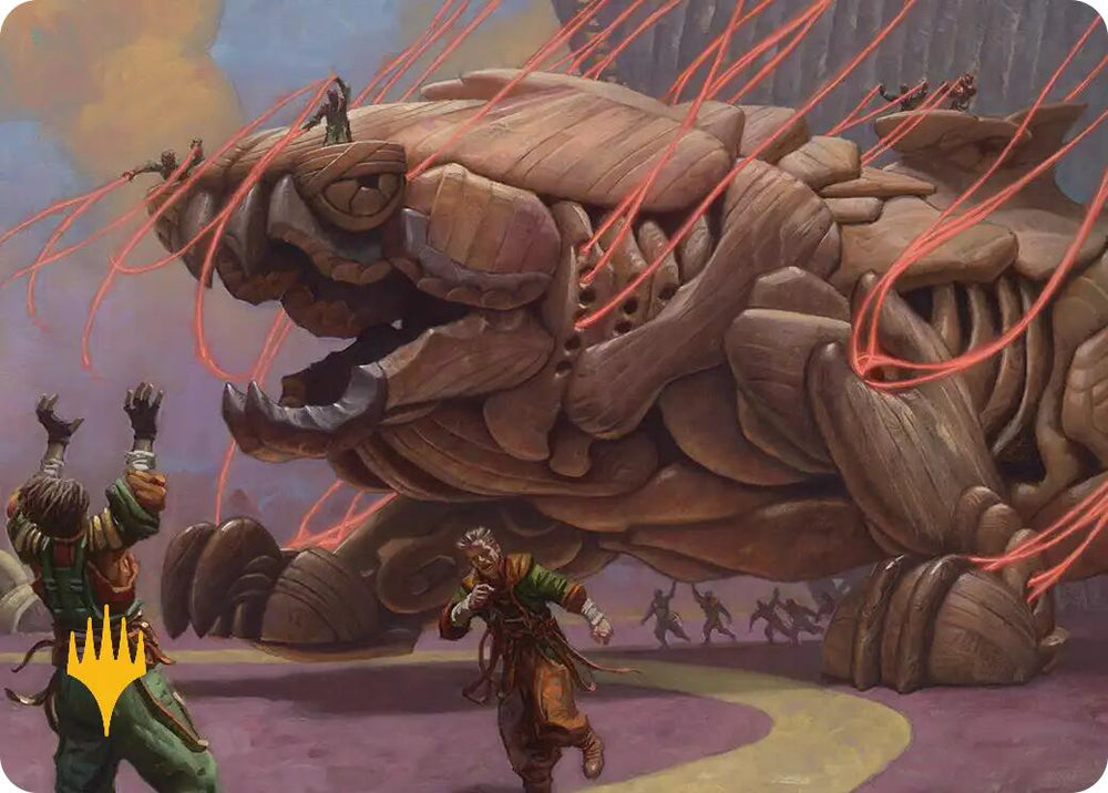 Craterclaw Colossus Art Card (Gold-Stamped) [Reality Fracture Art Series] Magic: The Gathering