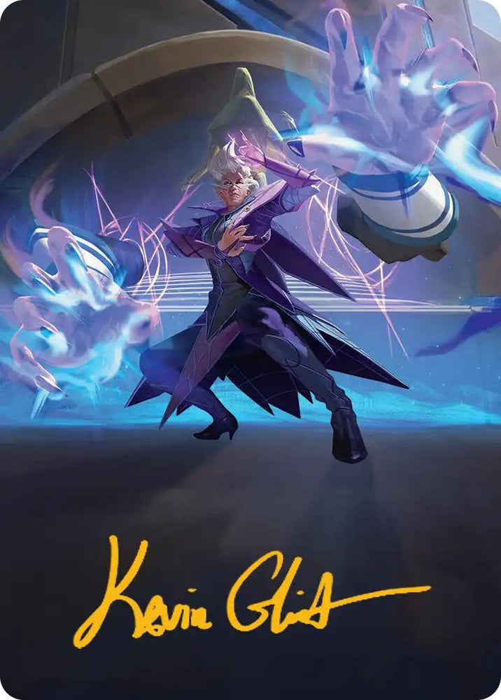 Null Summoner Art Card (Gold-Stamped Signature) [Reality Fracture Art Series] Magic: The Gathering