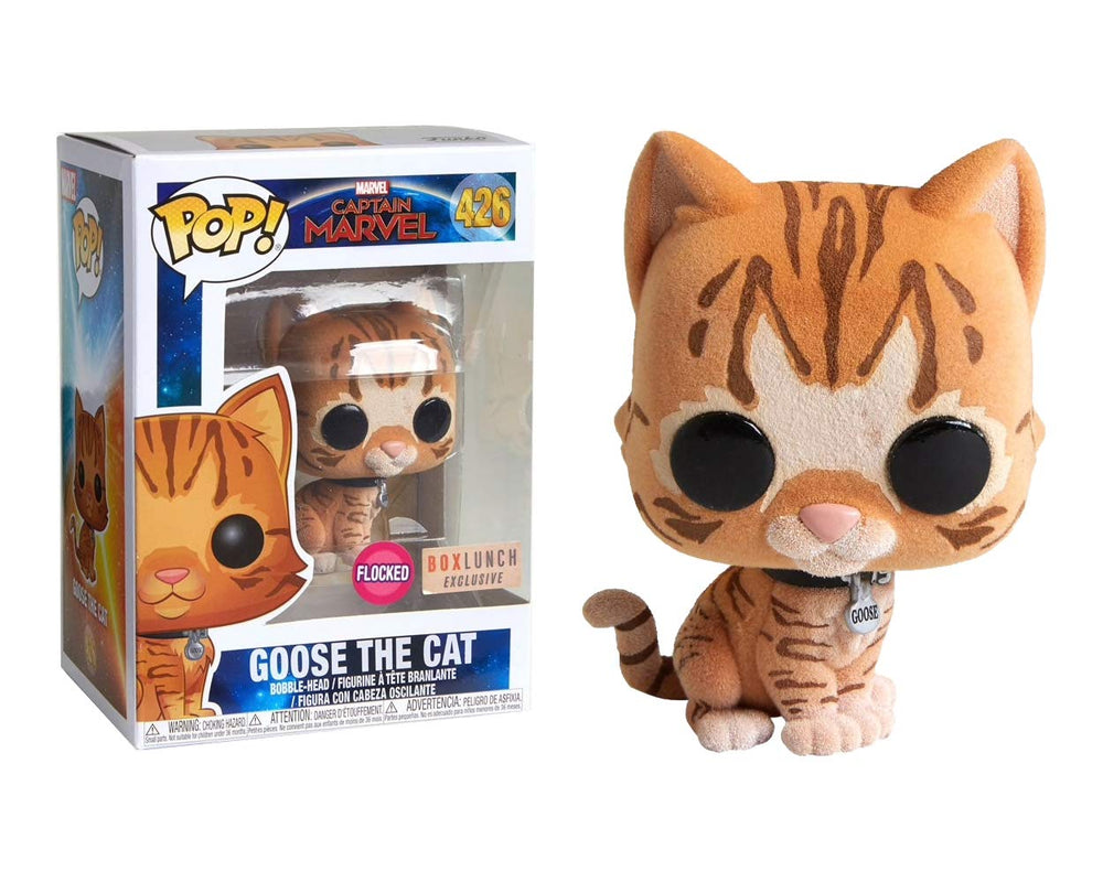 Funko Pop! Captain Marvel Goose The Cat (Box Lunch) Flocked FUNKO