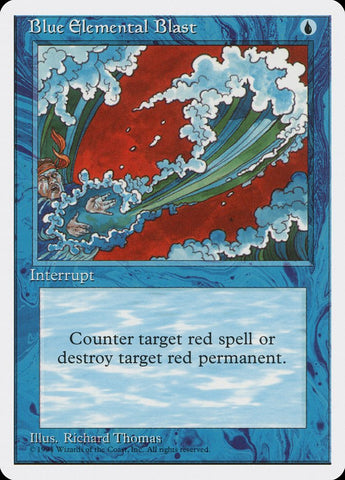 Blue Elemental Blast [Media Promos] Magic: The Gathering
