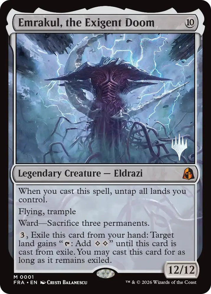 Emrakul, the Exigent Doom [Reality Fracture Promos] Magic: The Gathering