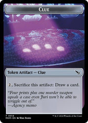 Starscape Cleric // Clue Double-Sided Token [Secrets of Strixhaven Tokens] Magic: The Gathering