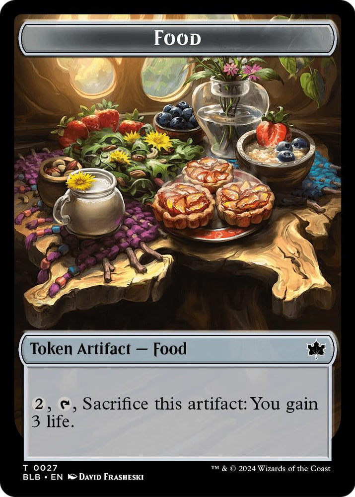 Food // Clue Token Double-Sided Token [Secrets of Strixhaven Tokens] Magic: The Gathering