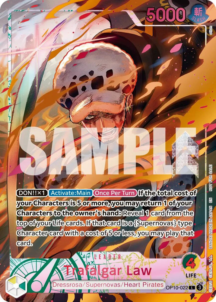 Trafalgar Law (Flame-Flame Fruit Coliseum) [One Piece Promotion Cards] Bandai