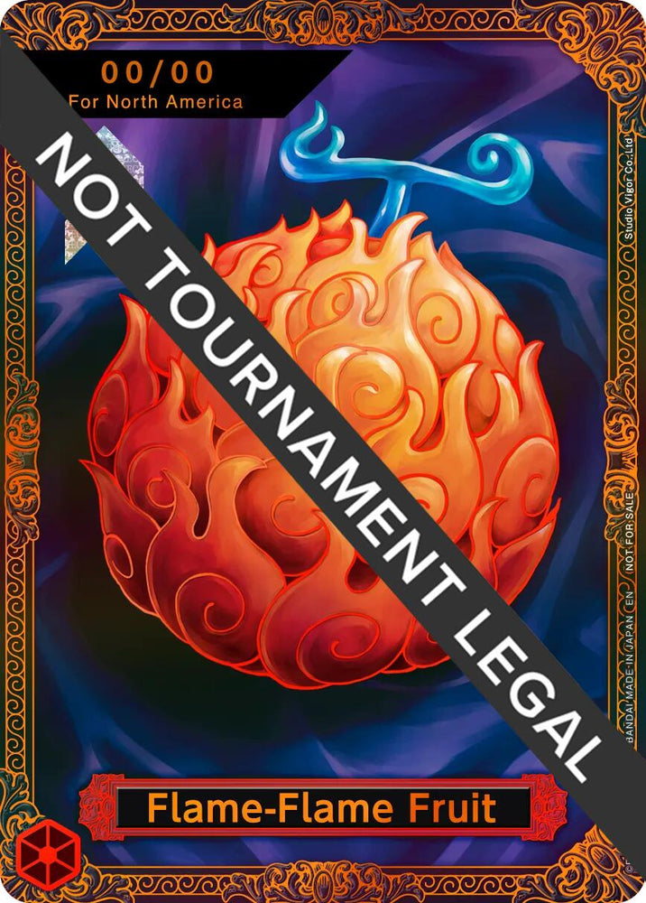 Flame-Flame Fruit Trophy Card (Flame-Flame Fruit Coliseum) [One Piece Promotion Cards] Bandai