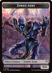 Zombie Army // Goblin Double-Sided Token [Reality Fracture Commander Tokens] Magic: The Gathering