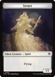 Spirit // Jace Double-Sided Token [Reality Fracture Commander Tokens] Magic: The Gathering
